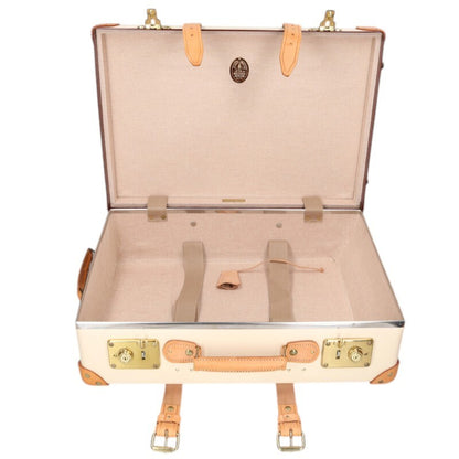 GLOBE-TROTTER Safari Carry-On Leather Belt Suitcase
