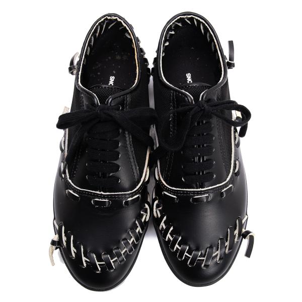 COMME des GARCONS Mesh Panel Sneakers Black Size 23CM