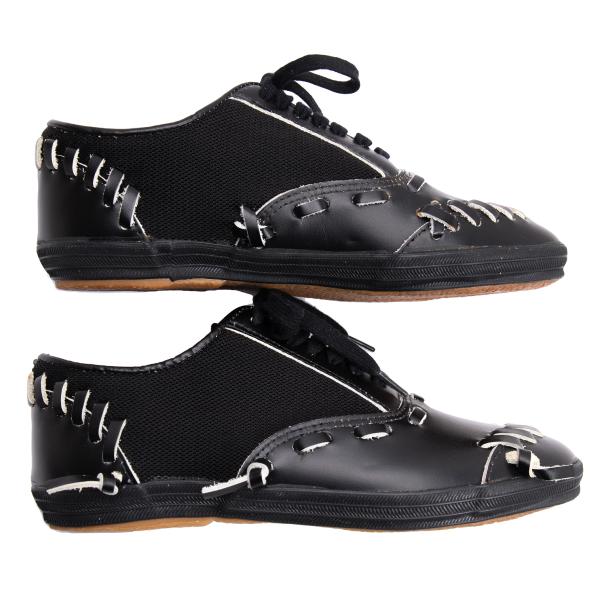 COMME des GARCONS Mesh Panel Sneakers Black Size 23CM