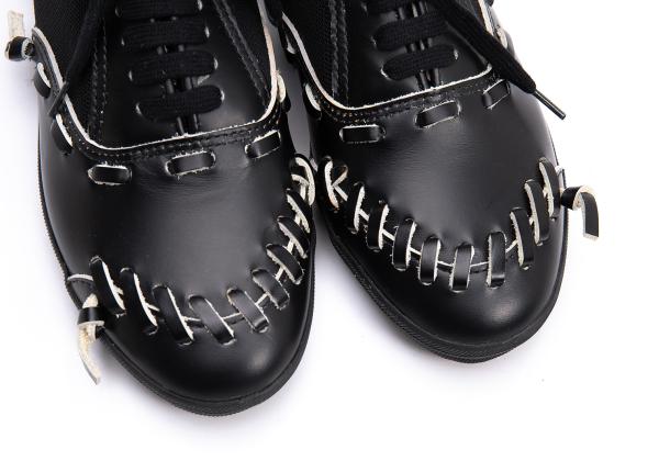 COMME des GARCONS Mesh Panel Sneakers Black Size 23CM