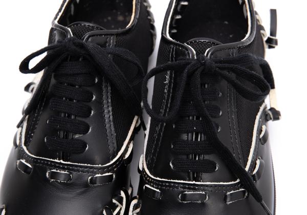 COMME des GARCONS Mesh Panel Sneakers Black Size 23CM