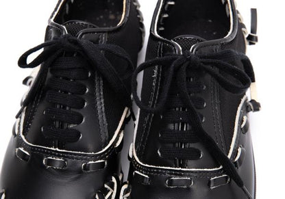 COMME des GARCONS Mesh Panel Sneakers Black Size 23CM