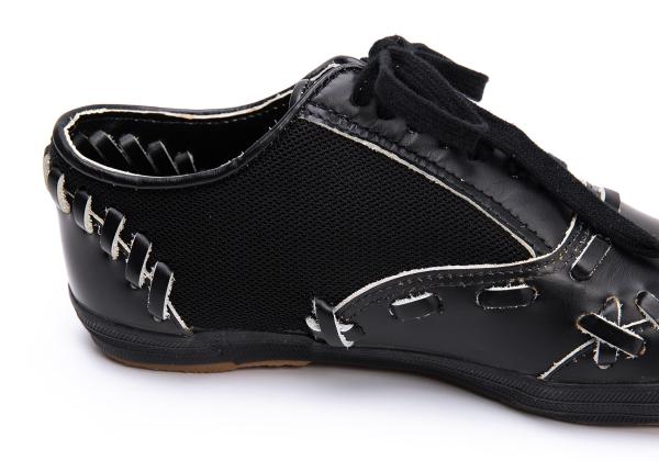 COMME des GARCONS Mesh Panel Sneakers Black Size 23CM