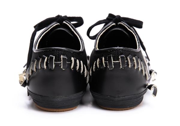 COMME des GARCONS Mesh Panel Sneakers Black Size 23CM
