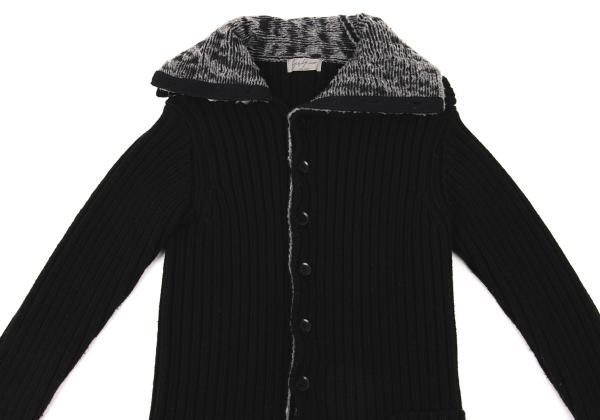 Yohji Yamamoto POUR HOMME 14AW Knit Jacket Black Size 3