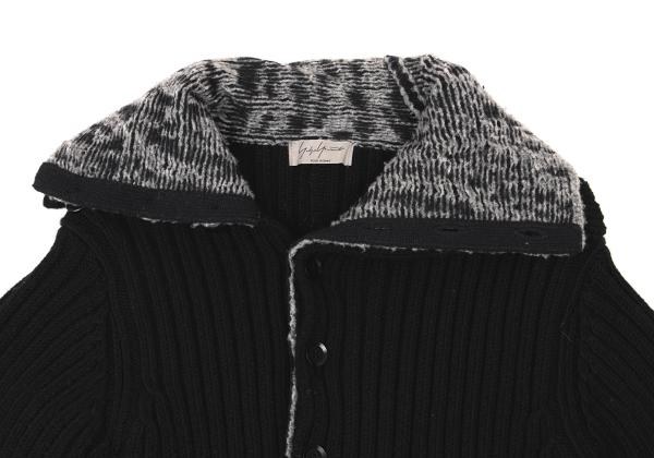 Yohji Yamamoto POUR HOMME 14AW Knit Jacket Black Size 3