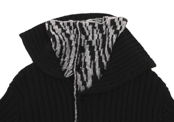 Yohji Yamamoto POUR HOMME 14AW Knit Jacket Black Size 3