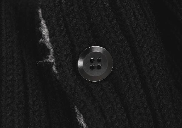 Yohji Yamamoto POUR HOMME 14AW Knit Jacket Black Size 3