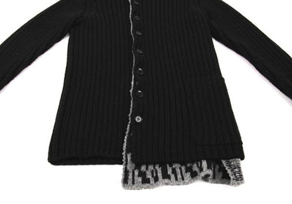Yohji Yamamoto POUR HOMME 14AW Knit Jacket Black Size 3
