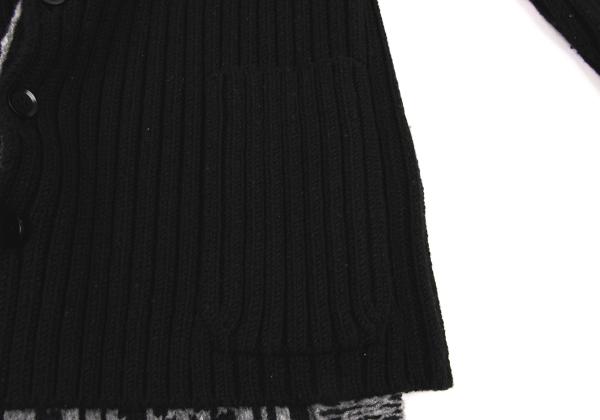 Yohji Yamamoto POUR HOMME 14AW Knit Jacket Black Size 3