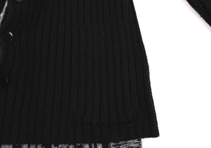 Yohji Yamamoto POUR HOMME 14AW Knit Jacket Black Size 3