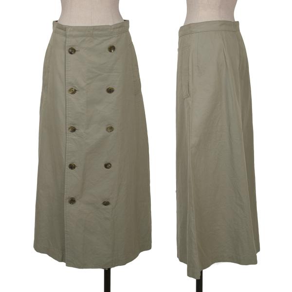 COMME des GARCONS Cotton Trench Skirt Khaki Size M