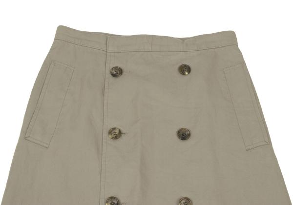 COMME des GARCONS Cotton Trench Skirt Khaki Size M