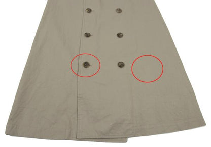 COMME des GARCONS Cotton Trench Skirt Khaki Size M