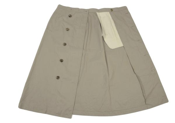 COMME des GARCONS Cotton Trench Skirt Khaki Size M