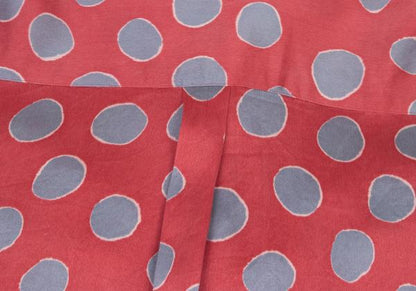 COMME des GARCONS Silk Yoke Frill Dot Shirt Pink Size S
