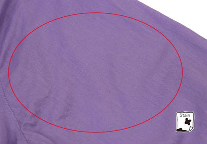 MARITHE Cotton Taping Frill Blouse Purple Size S