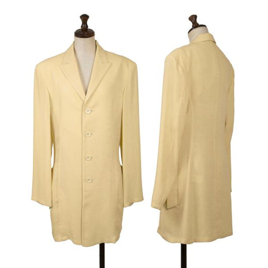Y's Side Flap Long Jacket Yellow Size S