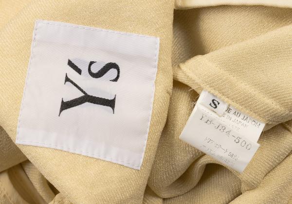 Y's Side Flap Long Jacket Yellow Size S