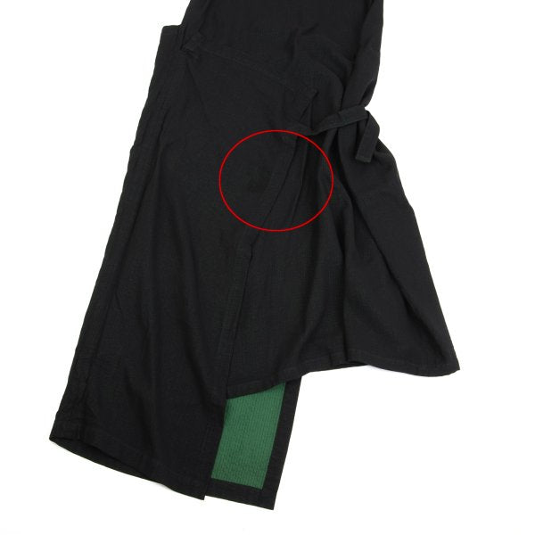 Y's Wool Blend Double Face Wrap Skirt Dress Black Size M