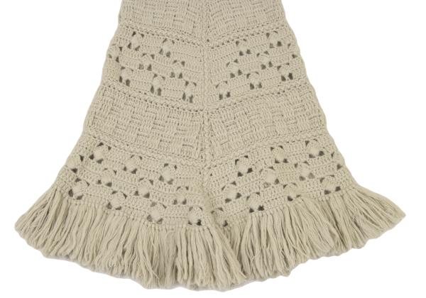 LIMI feu Angora Blend Hem Fringe Knit Tunic Size S