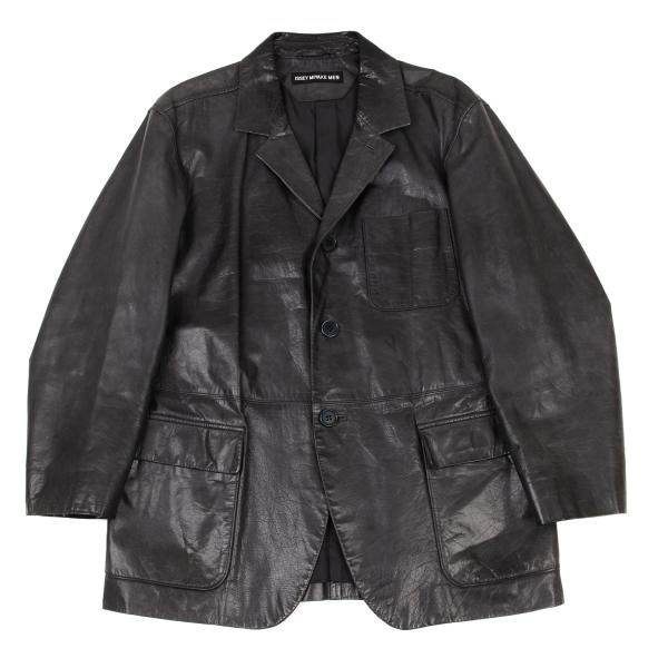 ISSEY MIYAKE MEN Cow Leather Tailored Blazer Gray Size M