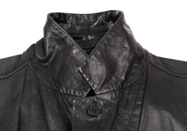 ISSEY MIYAKE MEN Cow Leather Tailored Blazer Gray Size M