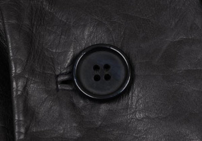 ISSEY MIYAKE MEN Cow Leather Tailored Blazer Gray Size M