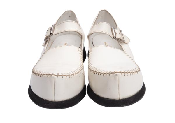 COMME des GARCONS Kagari Stitch Leather Sneakers Size 24.5CM