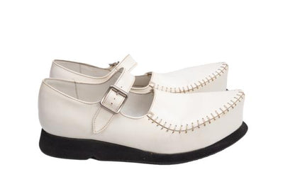 COMME des GARCONS Kagari Stitch Leather Sneakers Size 24.5CM