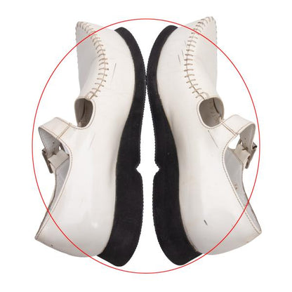 COMME des GARCONS Kagari Stitch Leather Sneakers Size 24.5CM