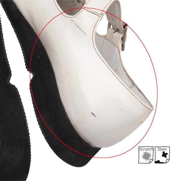 COMME des GARCONS Kagari Stitch Leather Sneakers Size 24.5CM