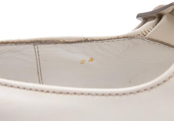 COMME des GARCONS Kagari Stitch Leather Sneakers Size 24.5CM