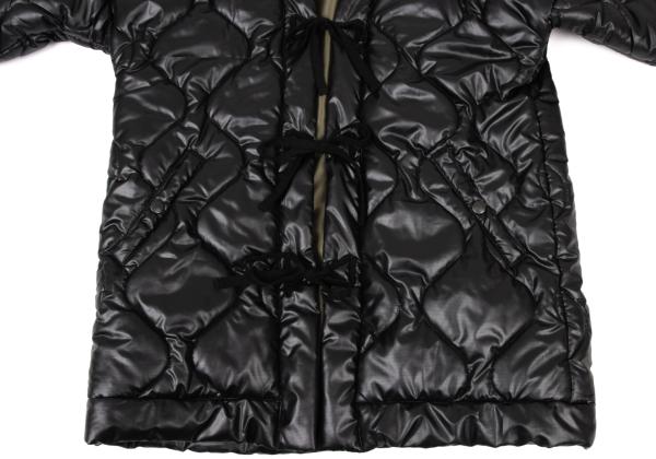NEXUSVII. Ripstop Padded Drawstring Overcoat Black Coat Size 46M