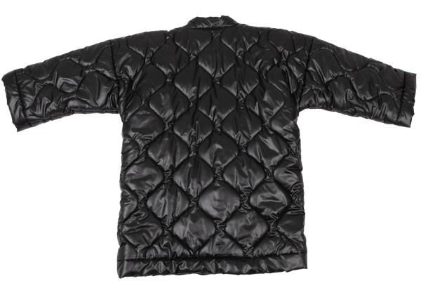 NEXUSVII. Ripstop Padded Drawstring Overcoat Black Coat Size 46M