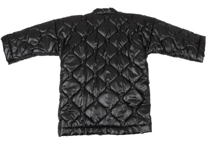 NEXUSVII. Ripstop Padded Drawstring Overcoat Black Coat Size 46M