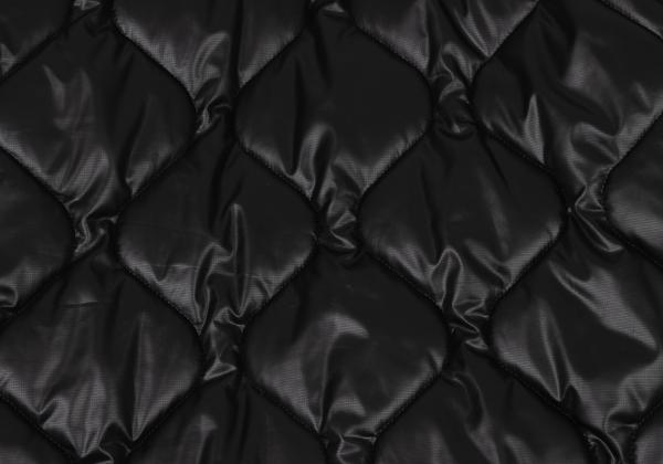 NEXUSVII. Ripstop Padded Drawstring Overcoat Black Coat Size 46M