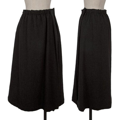 Plantation Wool Side Panel Design Skirt Charcoal Size M