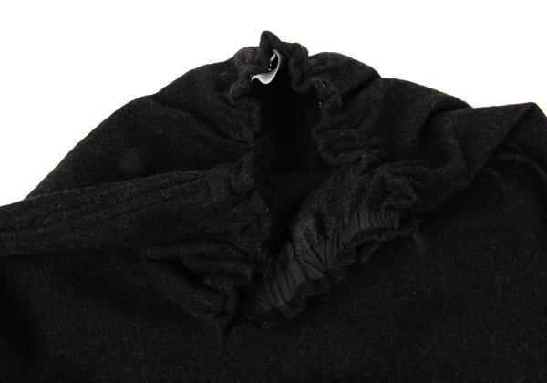 Plantation Wool Side Panel Design Skirt Charcoal Size M