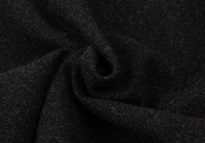 Plantation Wool Side Panel Design Skirt Charcoal Size M
