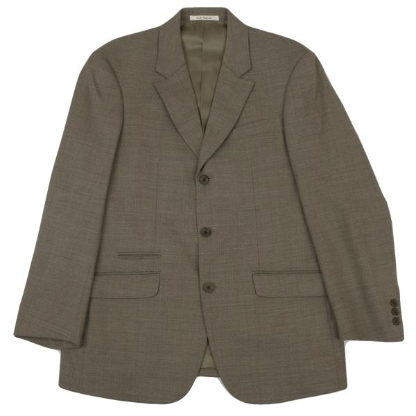 Karl Helmut Wool Stretch 3-Button Jacket Mocha Brown Size S