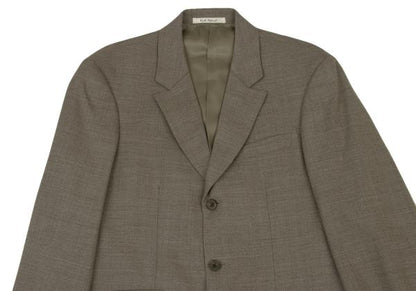 Karl Helmut Wool Stretch 3-Button Jacket Mocha Brown Size S