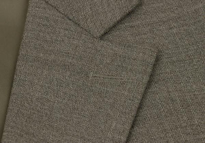 Karl Helmut Wool Stretch 3-Button Jacket Mocha Brown Size S