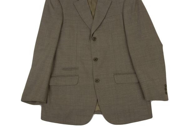 Karl Helmut Wool Stretch 3-Button Jacket Mocha Brown Size S