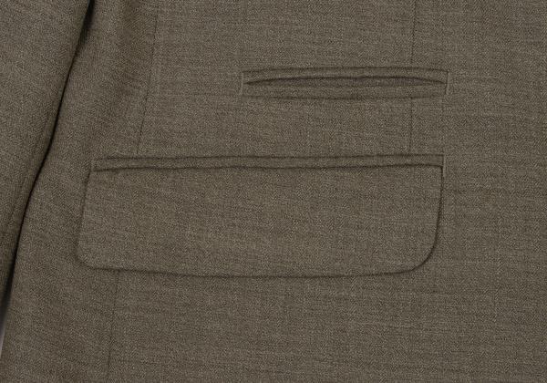 Karl Helmut Wool Stretch 3-Button Jacket Mocha Brown Size S