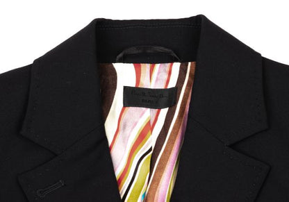 Paul Smith BLACK Wool Jacket Colorful Lining Navy Size 38