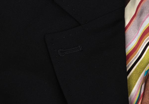 Paul Smith BLACK Wool Jacket Colorful Lining Navy Size 38