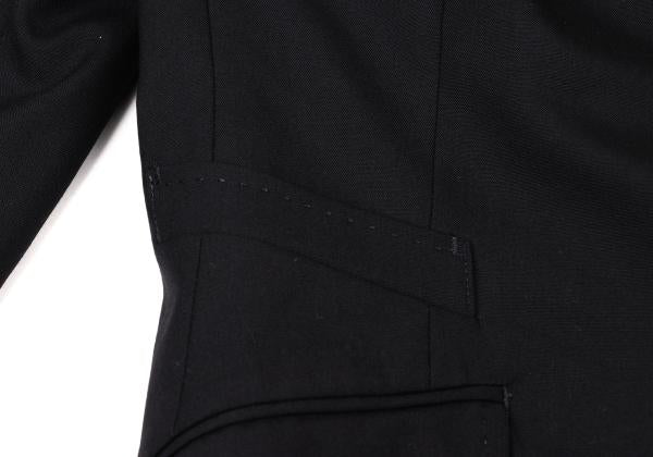 Paul Smith BLACK Wool Jacket Colorful Lining Navy Size 38