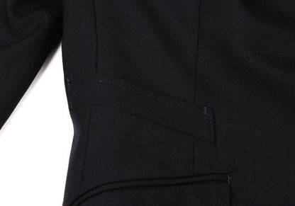 Paul Smith BLACK Wool Jacket Colorful Lining Navy Size 38