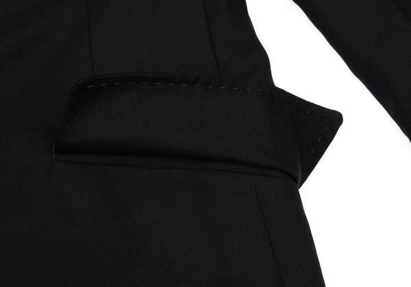 Paul Smith BLACK Wool Jacket Colorful Lining Navy Size 38